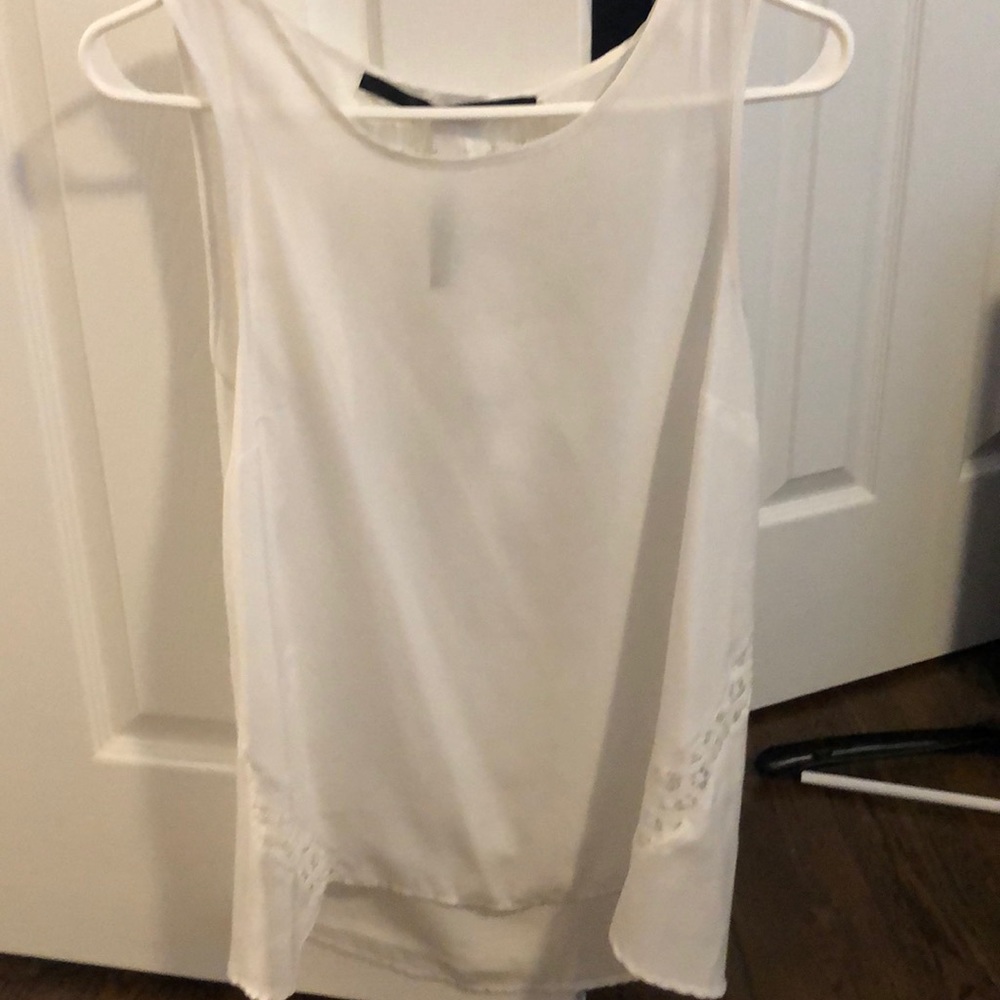 White lace tank top